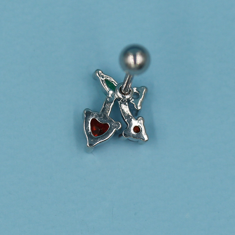 5g Weight Titanium Steel Ear Needle Material Cartilage earrings Classification 1 Piece Quantity Party, Street Occasion Titanium Steel Material Star, Heart Shape, Bow Knot Pattern All Seasons Season Unisex Gender Plating Design Hip-Hop, Streetwear Style 1 Piece Hip-Hop Streetwear Star Heart Shape Bow Knot Plating Titanium Steel Cartilage Earrings 13