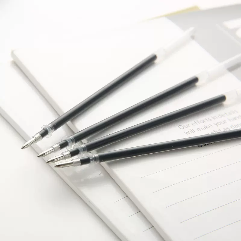 学生水笔芯开学季子弹头通用笔芯0.5mm0.38mm笔芯欧标笔替芯笔芯