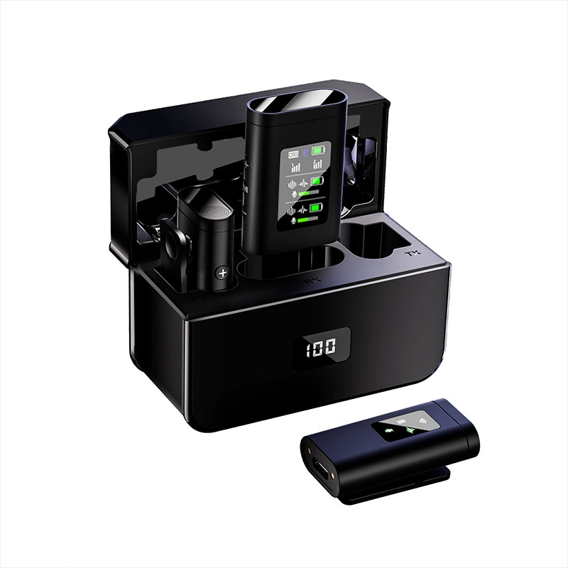 Shisuo новый двойной микрофон Huilian с шумоподавлением беспроводной ошейник с зажимом микрофон профессиональная прямая съемка видео интервью микрофон