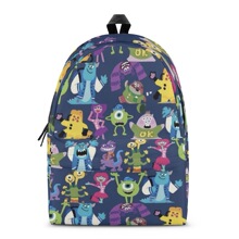 亚马逊怪兽电力学院印花来图印制学生书包全印花儿童背包一件起订