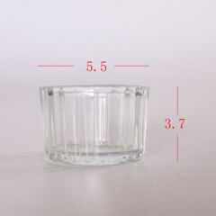 ホームロマンチックな雰囲気の香りのキャンドルカップキャンドルホルダーベースバーデスクトップクリスタルガラス小さな装飾品