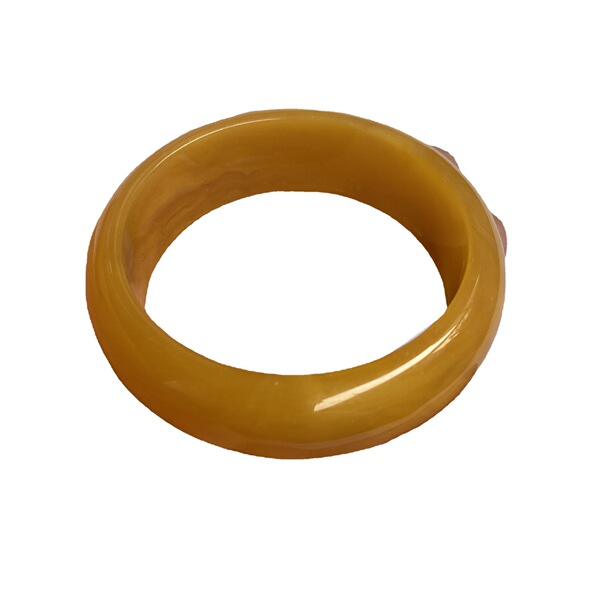 Yellow bracelet wax agate