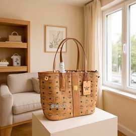 新款MC印花子母手提托特包单肩包大容量时尚百搭腋下包通勤女包