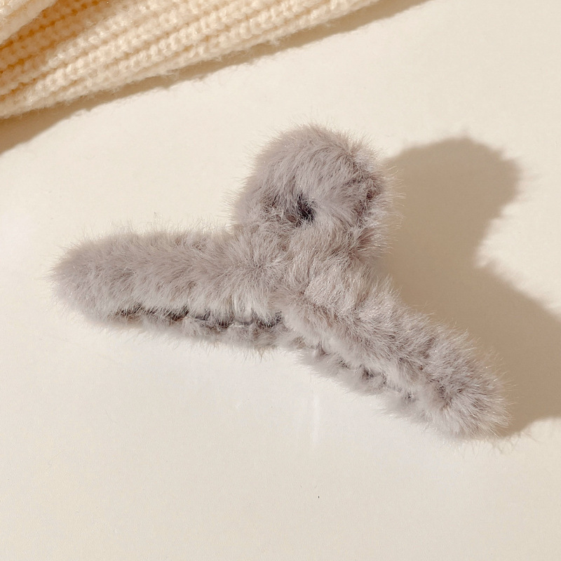 Accesorios para el cabello de pinza de tiburón de acrílico grande de Corea, clip de agarre para el cabello de disco simple, tocado de horquilla de cabeza femenina al por mayor