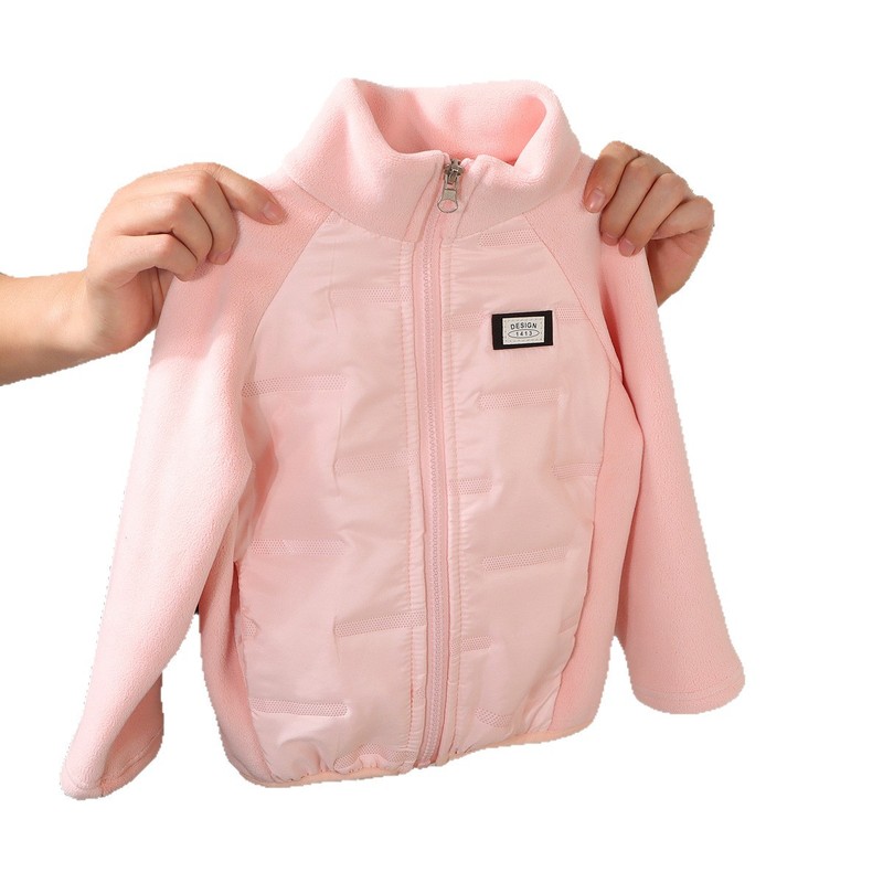 新款男女童加厚外套秋冬装儿童防风上衣冬季内搭保暖棉衣校服神器|undefined