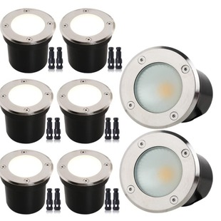 Frosted glass buried lamp 3w5w7w9w Watt buried lamp landscape lamp COB RGBW high and low pressure RF control