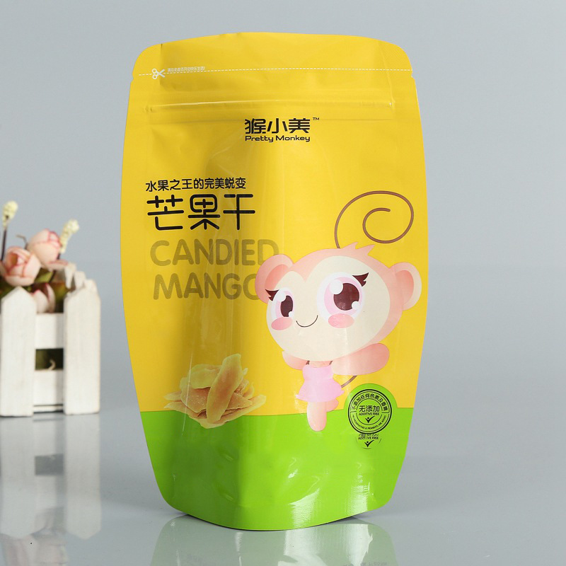 厂家供应各种异形包装袋 芒果干塑料食品袋 异形铝箔食品拉链袋