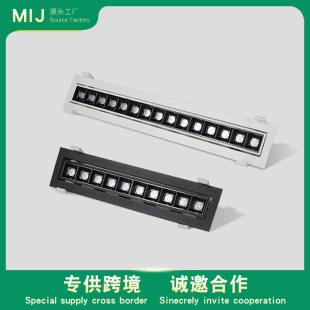 Meter pole Lighting LED strip light bedroom spotlight headless design light living room light creative linear adjustable angle strip