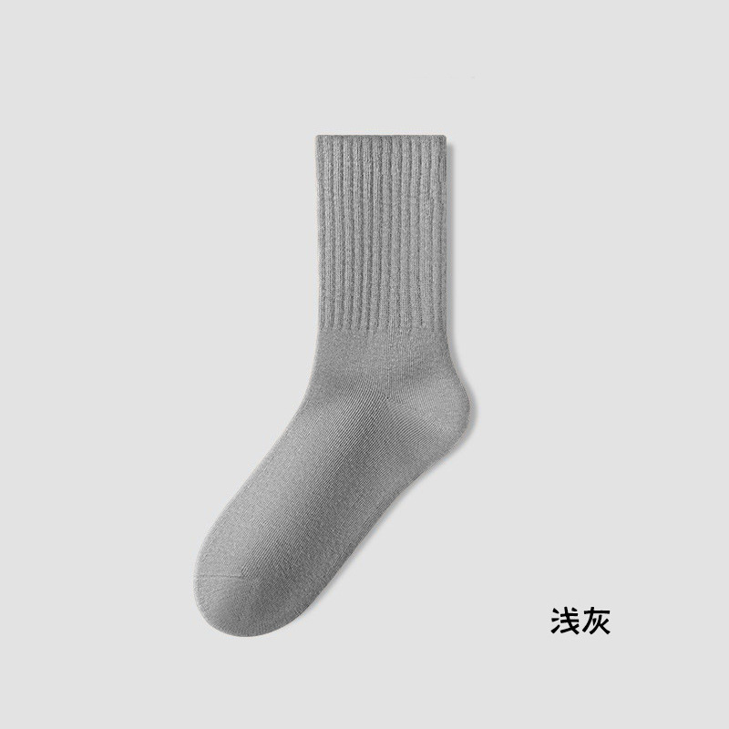 春秋用純綿靴下 女性用 防臭 吸汗 レディース ミドル丈ソックス シームレス 毛玉防止 綿靴下 諸曁靴下卸売|undefined