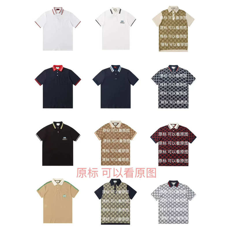 Authentic g Brand 2025 New Summer European Style Men's Polo Shirt with Embroidered Short Sleeves in Pique Cotton Authentic g Brand 2025 New Summer European Style Men's Polo Shirt with Embroidered Short Sleeves in Pique Cotton