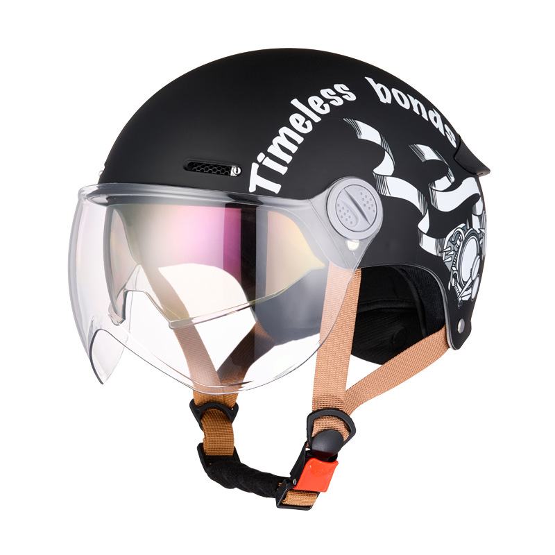 RNG marca 330 casco de motocicleta de verano doble lente trasera protección solar locomotora eléctrica cuatro estaciones casco de motocicleta