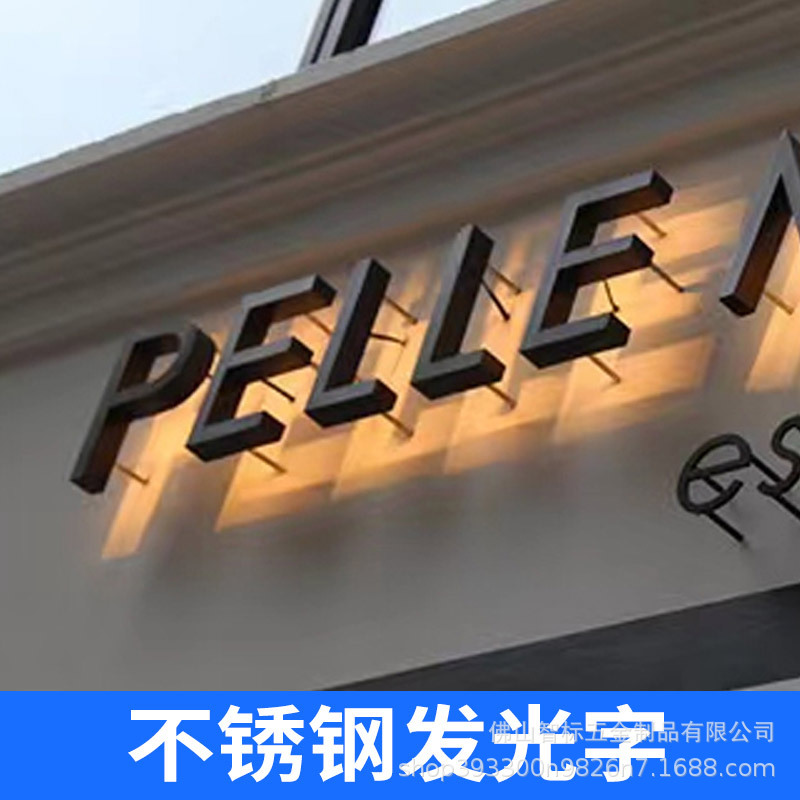 Letrero Luminoso LED para Negocios, Letrero Publicitario con Logotipo de Letras, Letrero de Neón, Letra de Cristal Acrílico