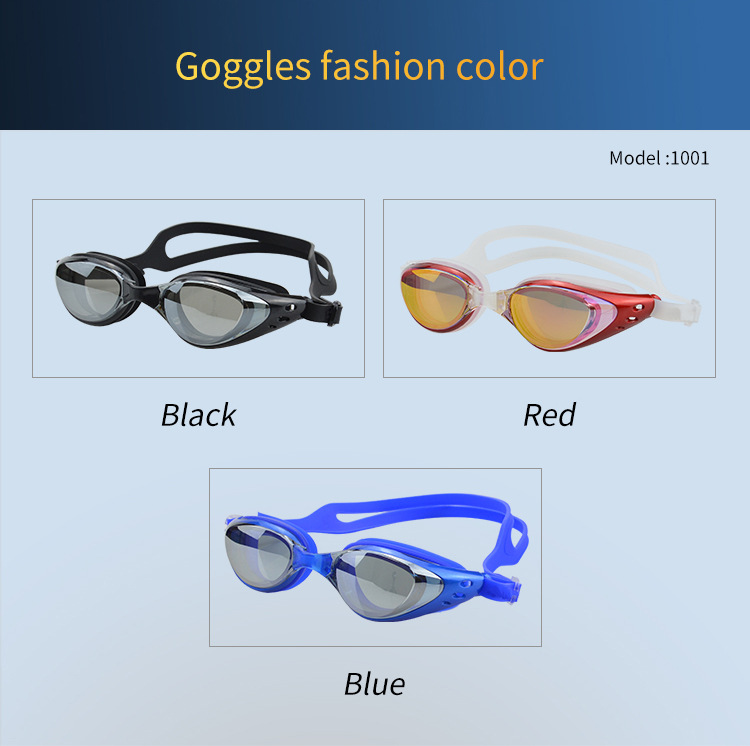 Óculos de natação de silicone para adultos, equipamentos para esportes ao ar livre, óculos de natação à prova d'água para treinamento_voghion.com