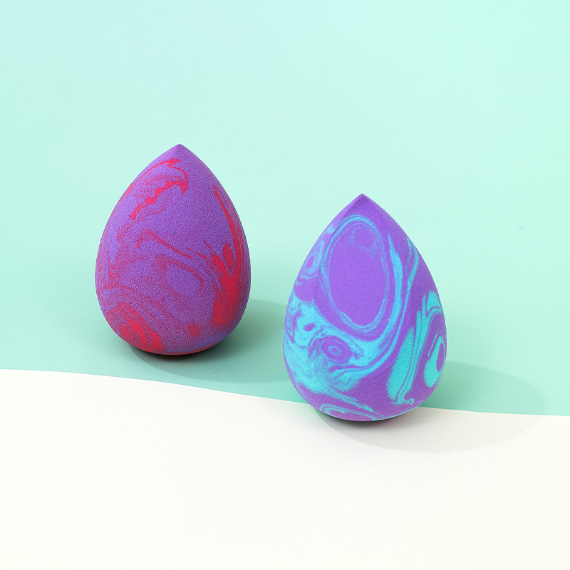 Color mixto belleza huevo hojaldre fábrica personalizada gota de agua transfronteriza en forma de calabaza esponja de maquillaje colchón de aire herramientas de belleza al por mayor