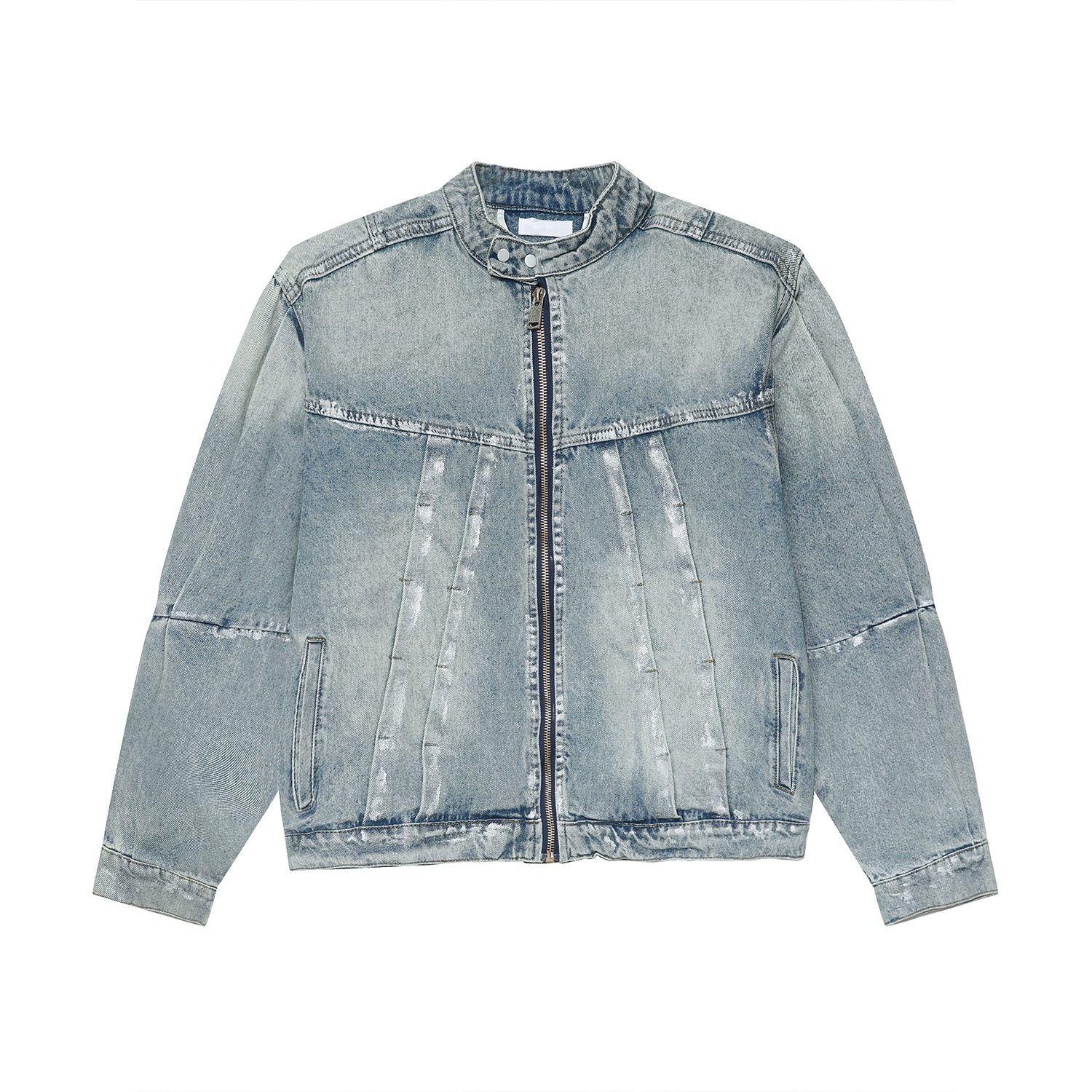 Mtlclothes ropa de Hombre | 2024 Four Seasons New American High Street retro suelo residuos estilo tendencia Denim traje