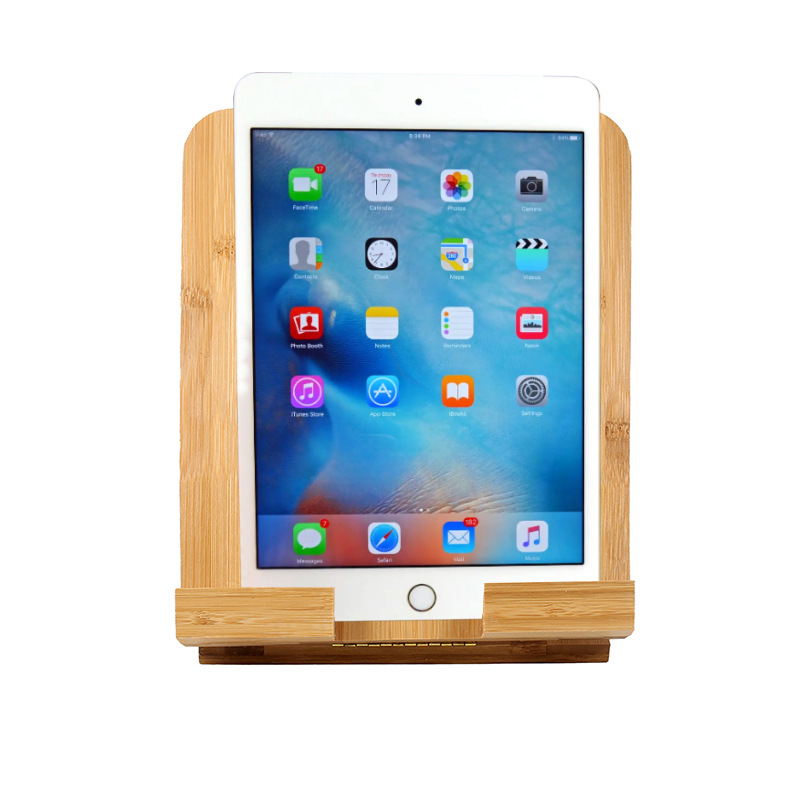 Al por mayor de bambú soporte la tableta nueva exótica cama escritorio plegable artesanía en stock láser LOGO