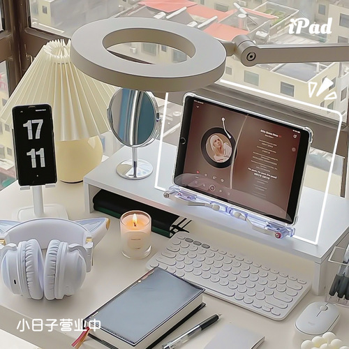 Acrylic reading stand Korean ins style transparent reading stand student desktop book stand ipad stand reading artifact