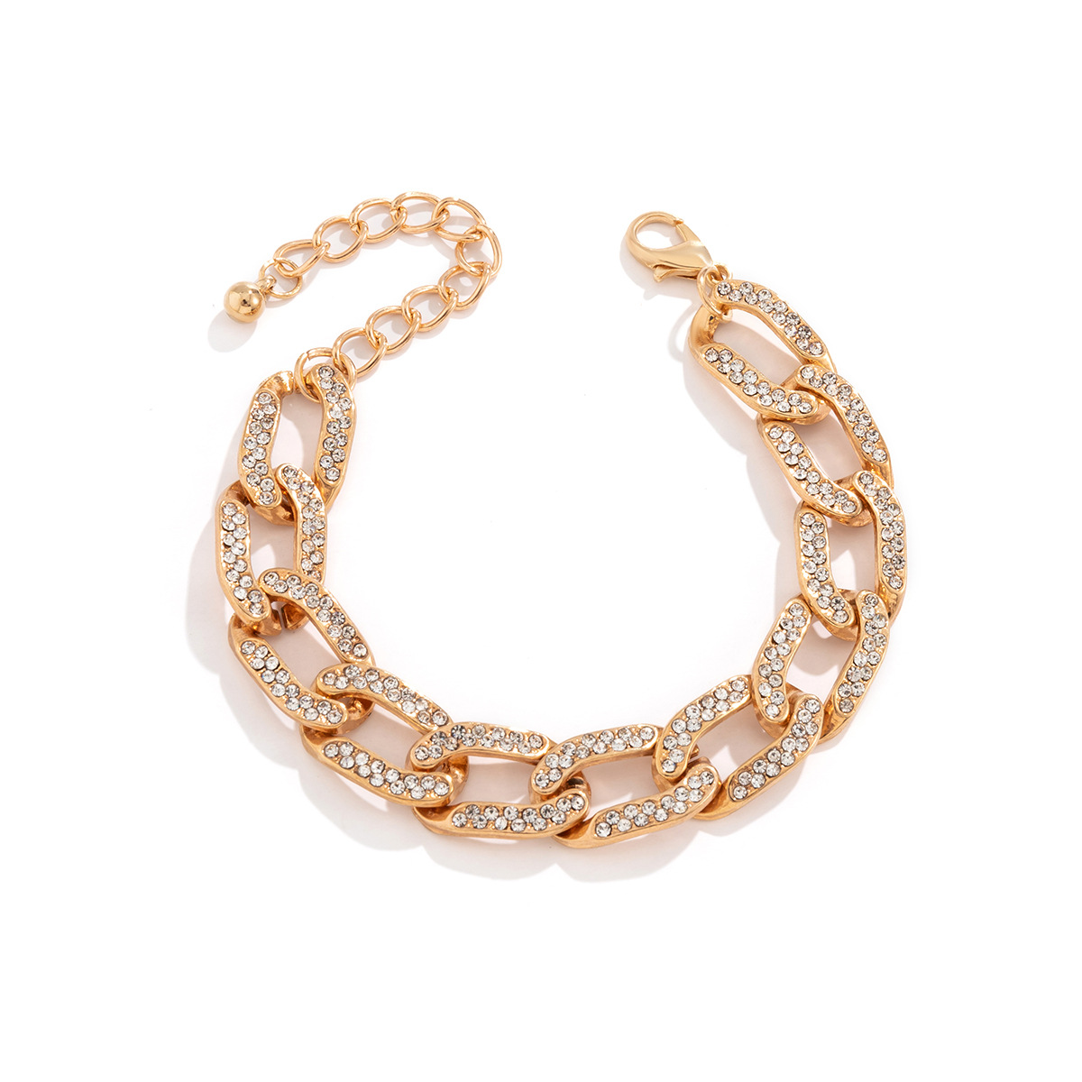 Jewelry Niche Micro Inlaid Diamond Cuban Versatile Collarbone Neck Chain Minimalist Women's Punk Necklace_voghion.com