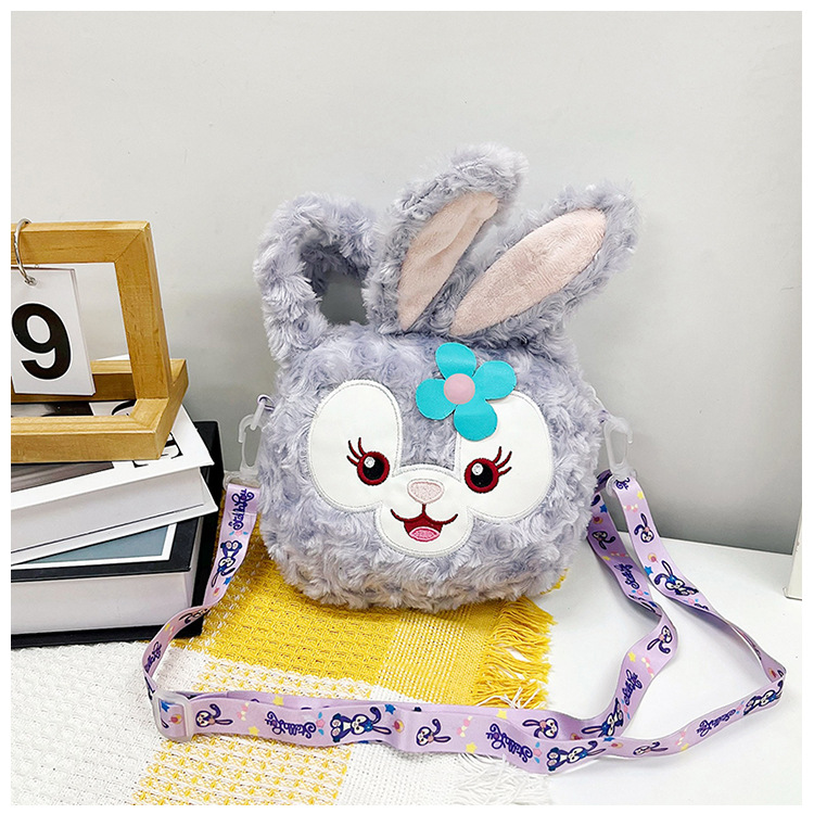 Bolso pequeño lindo para las mujeres 2023 nuevo simple peludo bolso de hombro de dibujos animados estilo coreano chica bolsa de salida portátil