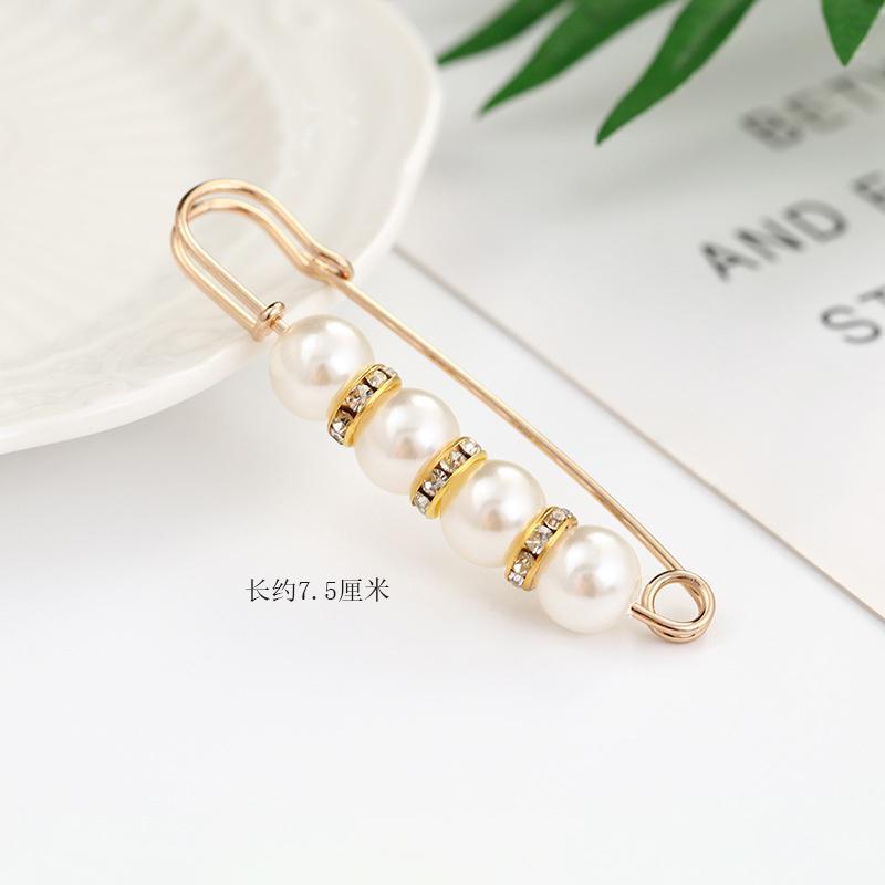 White Pearl Waist Buckle-7.5cm#QT034