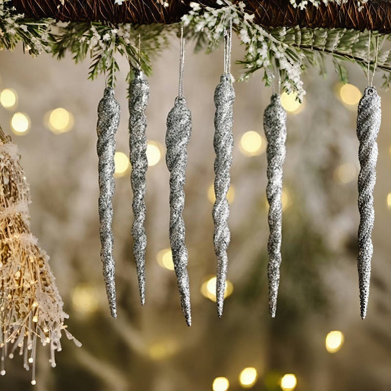 起爆金5cm 7cm 10cmクリスマスツリー藤条クリスマス雪花雰囲気装飾ストラップクロスボーダー工場直販|undefined