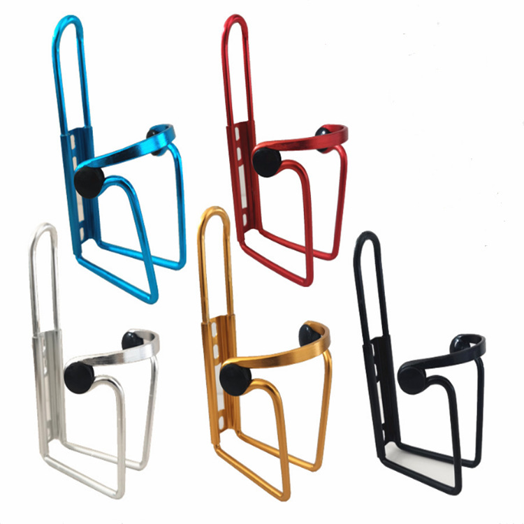 Bicicleta botella de agua titular bicicleta de montaña aleación de aluminio taza de agua soporte bicicleta doble grano taza de agua titular accesorios de equipo de equitación