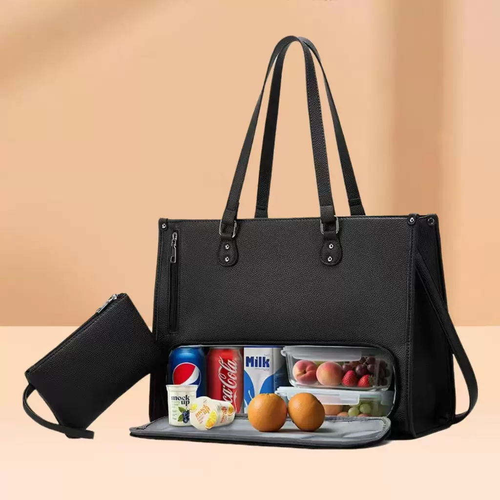 女包2025年新款时尚潮流欧美复古单肩手提斜跨电脑包带保温袋防水