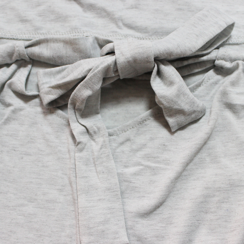 Lace up Sexy Women Clothing Solid Color Backless Trend