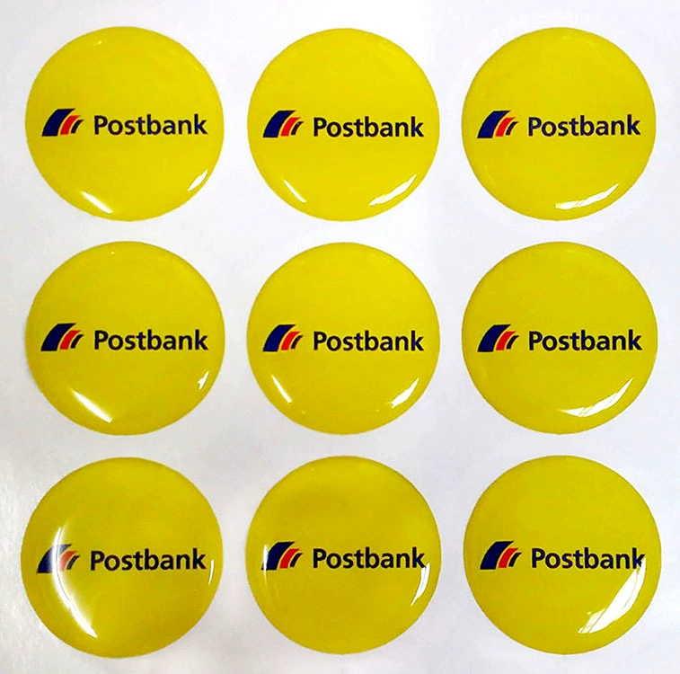 Фабрика прямые поставки падение клея этикетка падение клея стикер падение пластиковые наклейки падение клея стикер товарного знака