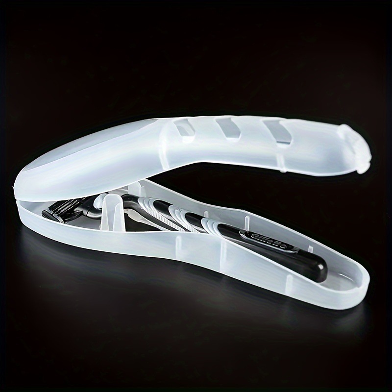 Cross-border Hot Selling Portable Razor Storage Box Women Shaving and Hair Removal Cutter Box Transparent Waterproof Dust-proof Box