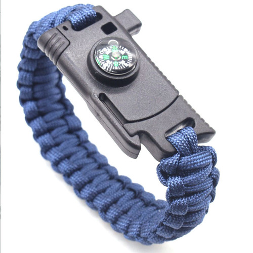 Paracord Bracelet, Multi-functional Compass, Fire Starter, Knife, Rope, Survival Gear, Outdoor Adventure Emergency Bead Bracelet, Wholesale