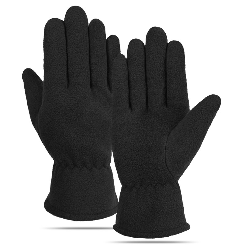 Deportes al aire libre guantes térmicos ciclismo hombres y mujeres dedo completo invierno bicicleta fútbol antideslizante a prueba de viento impermeable guantes de lana