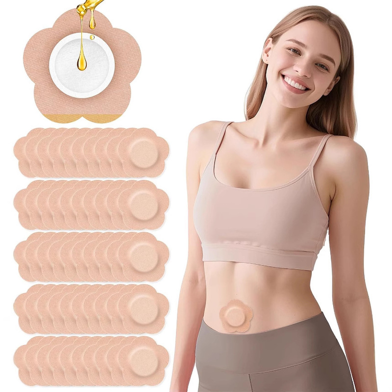 Castor Oil Bag Organic Cotton Castor Oil Patch for Abdominal Buttons Disposable Self-Adhesive Pad Portable Leak-Proof Castor Oil Bag Organic Cotton Castor Oil Patch for Abdominal Buttons Disposable Self-Adhesive Pad Portable Leak-Proof