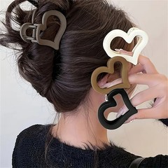 クロスボーダー新しいつや消しグリッパーハイエンドラブヘアピン女性の後頭部サメクリップヘアピンヘッドバンドヘアアクセサリー卸売