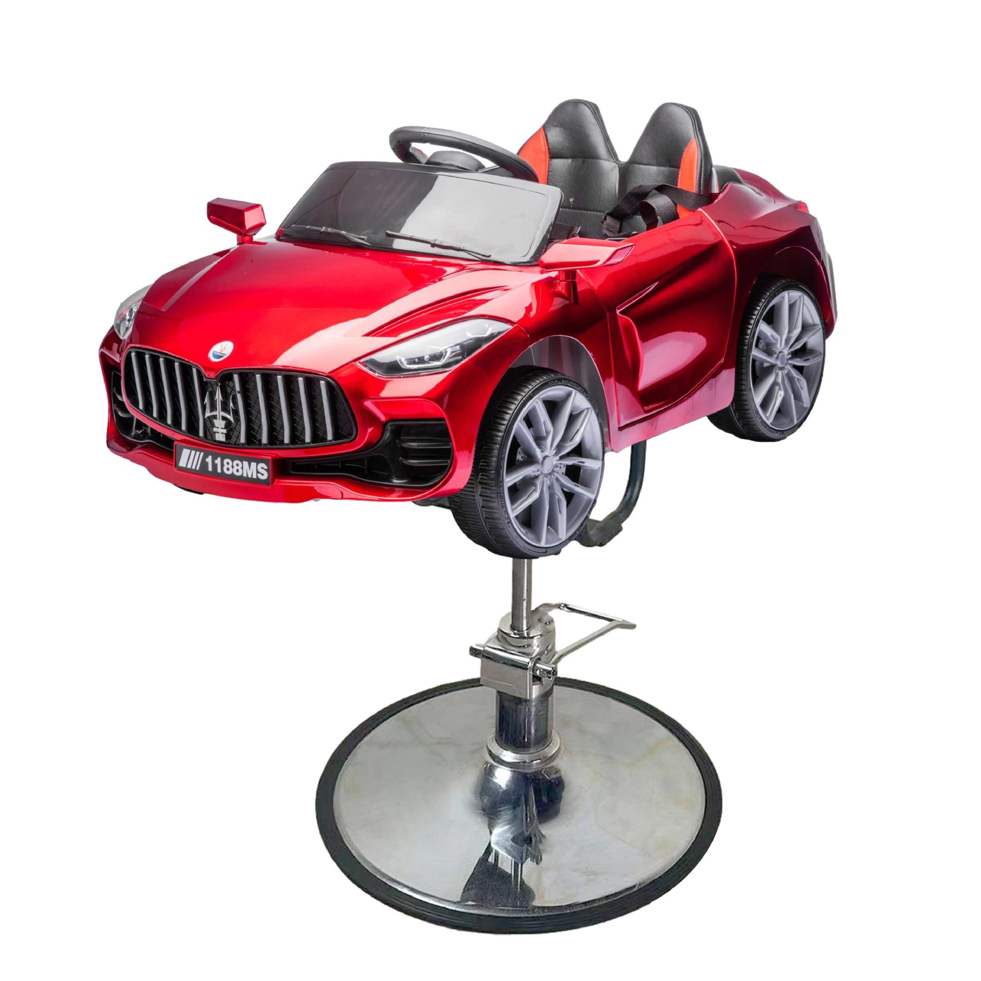 Internet celebridad coche infantil Silla de peluquero juguete de dibujos animados eléctrico para niños corte de pelo levantamiento asiento de peluquería image 7