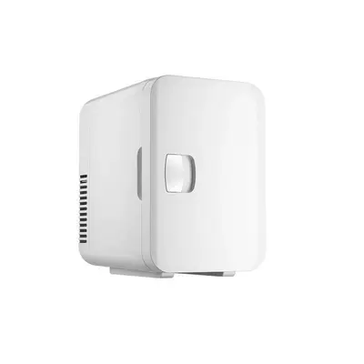 CC-8B Car Home Dual-use Mini Refrigerator Student Dormitory Small Cooling and Heating Box Mini Car Home Dual-use Cooling and Heating Box (Soyuducular) - crescent-white-dual-purpose-car-and-home-refrigerated-small-refrigerator