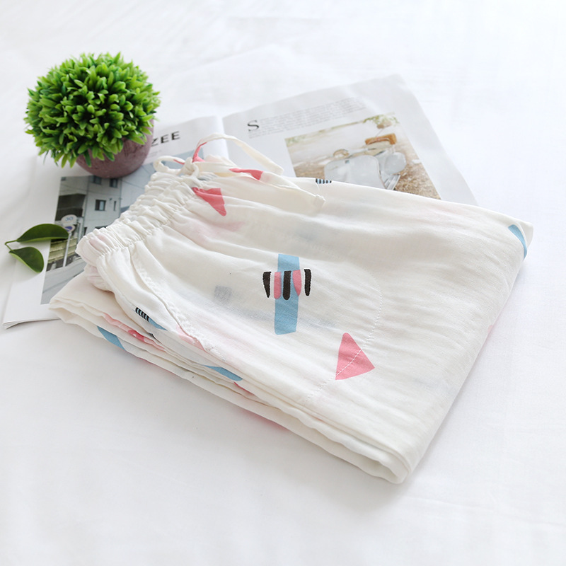 2022 Spring and Autumn New Arrival Pajama Pants Women's Gauze Thin Loose Summer Pants Women's Home Pants