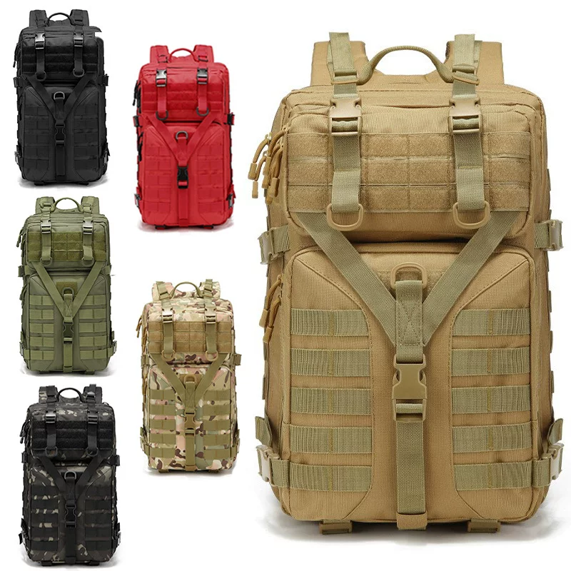 Tactics camouflage universal capacious backpack outside climbing for hiking for camping, Amazon, (Physicals)