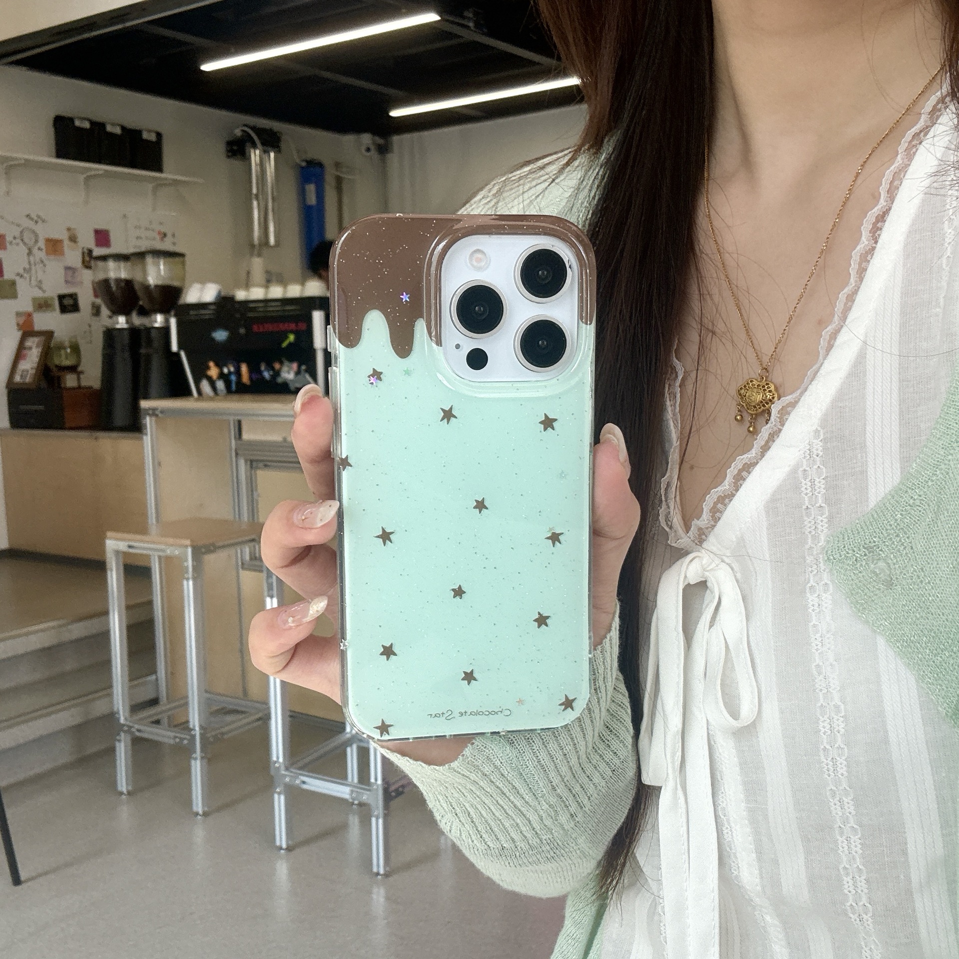 Verano pequeño helado fresco y lindo para Apple 16ProMax funda para teléfono móvil 15Pro Personalidad 14/13 Nuevo 15