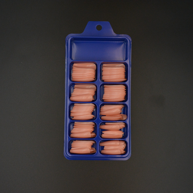 Cross-border New Small Blue Box Solid Color Coffin Armor Fake Nail Finished Nail Patch Nail Patch Ballet Armor Long Cross-border New Small Blue Box Solid Color Coffin Armor Fake Nail Finished Nail Patch Nail Patch Ballet Armor Long