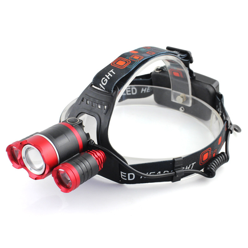 Fábrica al por mayor rotación zoom faro USB carga inducción fuerte luz Faro de alta potencia T6 impermeable noche Faro de pesca