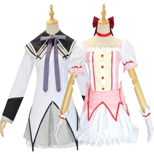 Magical Girl Madoka Cos Suit Xiaomeiyan Cosplay Black Long Straight Battle Suit Anime Character Halloween