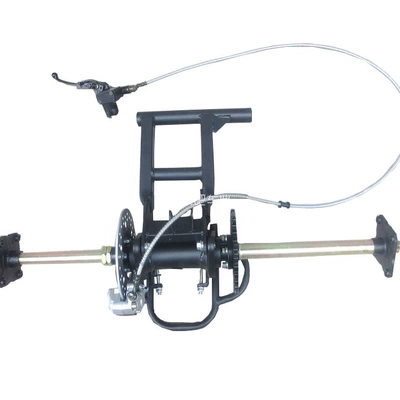 Modified DIY Four-Wheel Go-Kart Parts Gy6 Big Bull Dinosaur Atv Rear Axle with Brake Assembly