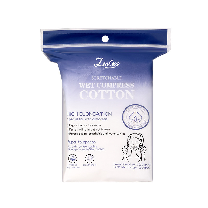 LMLTOP algodón estirable abierto 200 piezas de algodón maquillaje húmedo sin cortes, exclusivo transfronterizo SY458