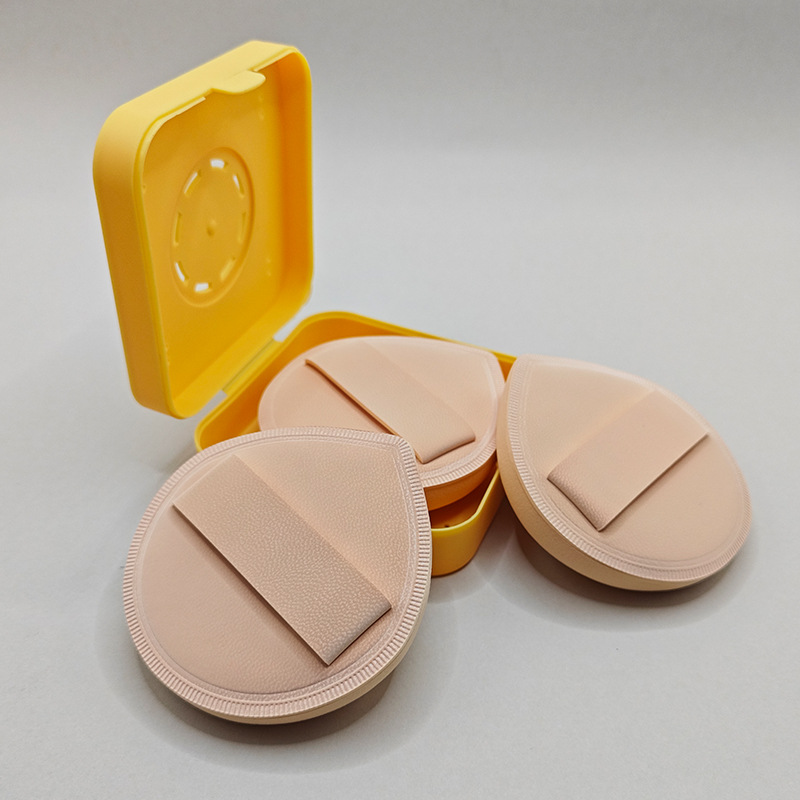 Engrosada XL gota de agua de algodón de azúcar puff color de la piel no es fácil de comer polvo húmedo y seco de doble uso se puede empaquetar individualmente cojín de aire puff