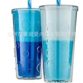 【美国热销】专业生产食品级精美变色双层杯