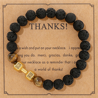 27g Weight Bracelets Classification rope Chain Material 1 Piece Quantity Outdoor, Shopping Occasion Spandex, Zinc alloy Material Dumbbell, Round Pattern Unisex Gender Beaded Design Ethnic Style, Classic Style Style Ethnic Style Classic Style Dumbbell Round Spandex Stone Zinc Alloy Wholesale Bracelets 9