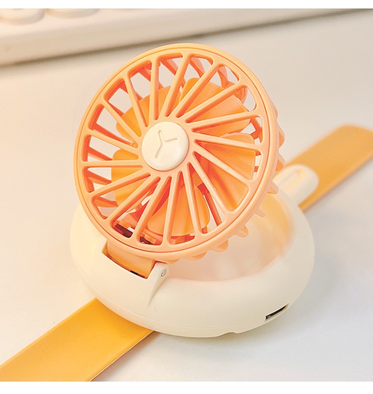Summer Simple Cute Mute Wrist Portable Vertical Usb Small Electric Watch Fan display picture 10