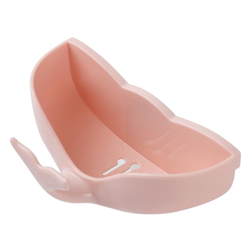 Caja de jabón de cola de pez caja de jabón de drenaje gancho multifuncional creativo sin costuras montado en la pared titular de jabón estante de almacenamiento de plástico