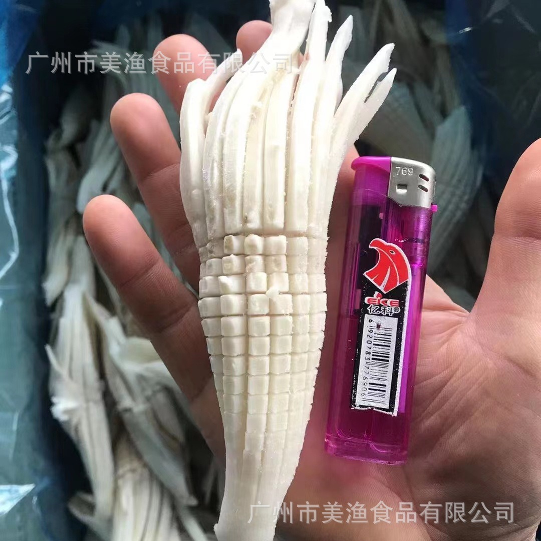 火箭鱿鱼冷冻鱿鱼切花海鲜麻辣烧烤用火锅鱿鱼花饭店酒楼用5kg/件